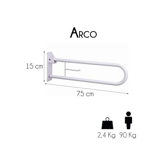 Barra abatible baño Arco - Imagen 2