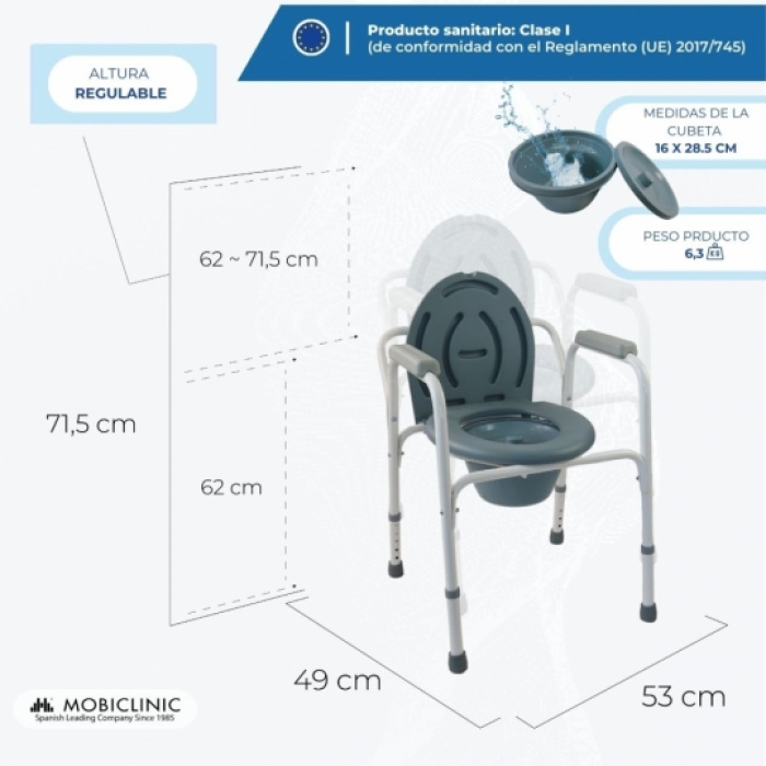 SILLA WC ARROYO - Imagen 2