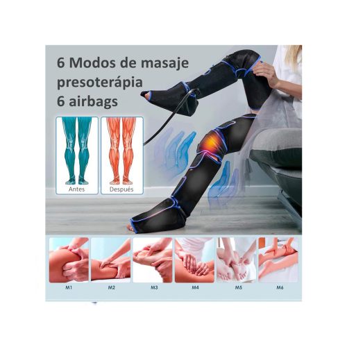 Masajeador presoterapia pies y piernas